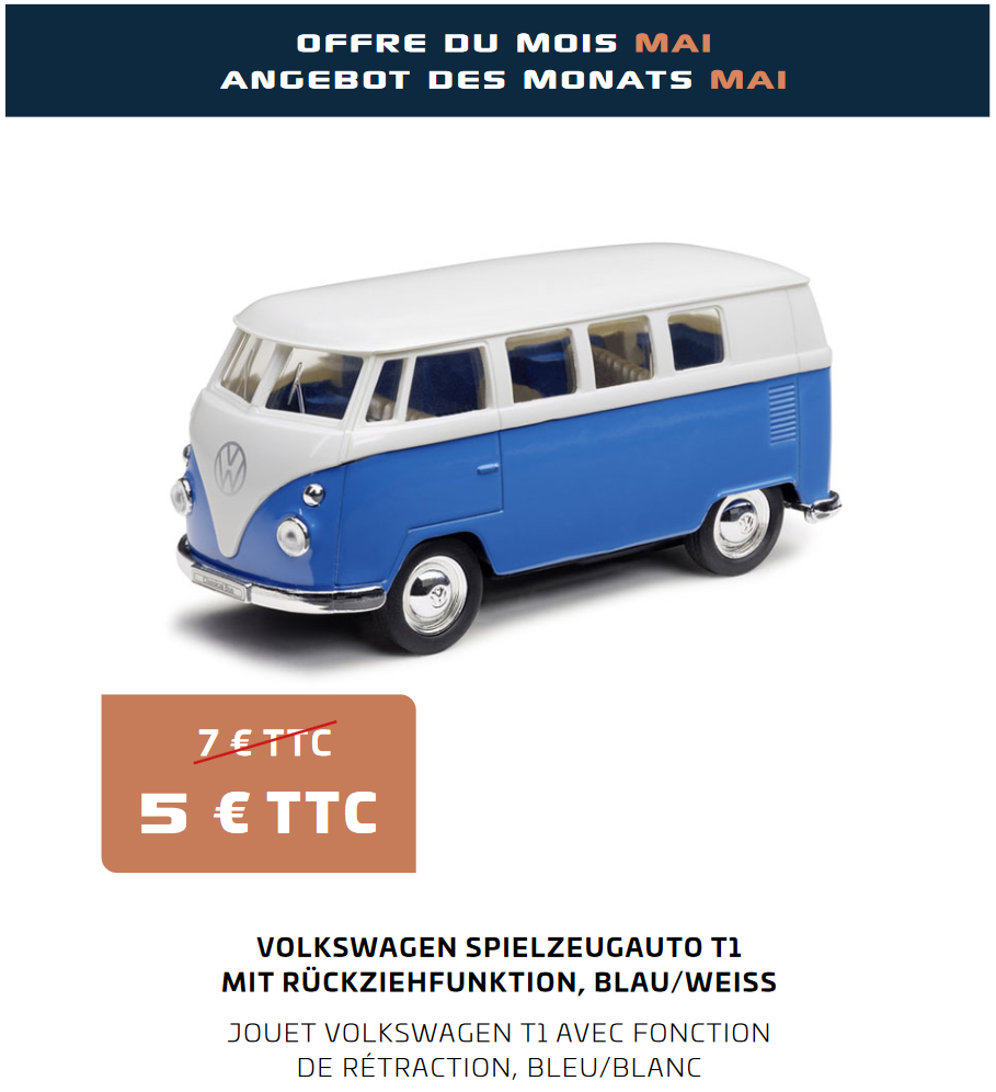 VW VOITURE JOUET T1